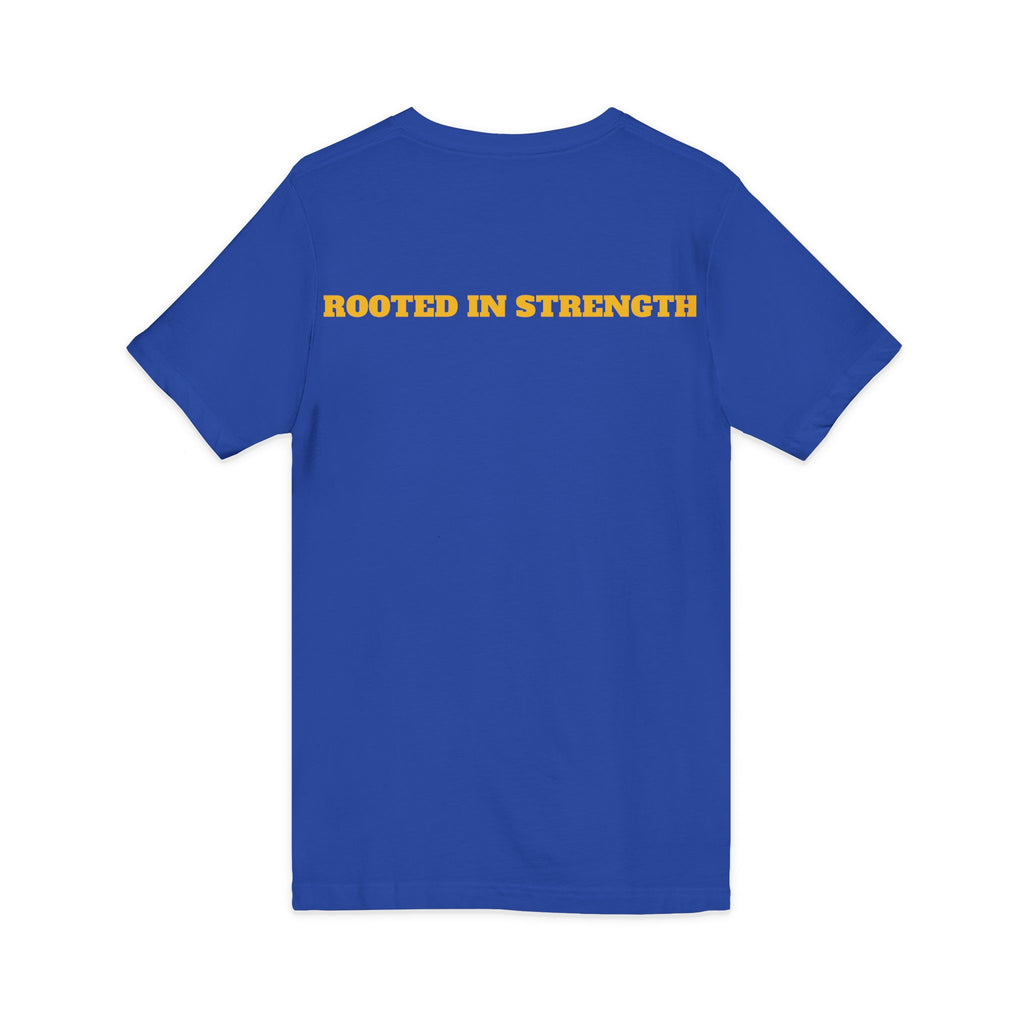 Rooted in strength V‑Neck Tee — By Ekiaqueen
