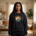 Enenewen Butterfly Mountain Crewneck Sweatshirt- By Ekiaqueen
